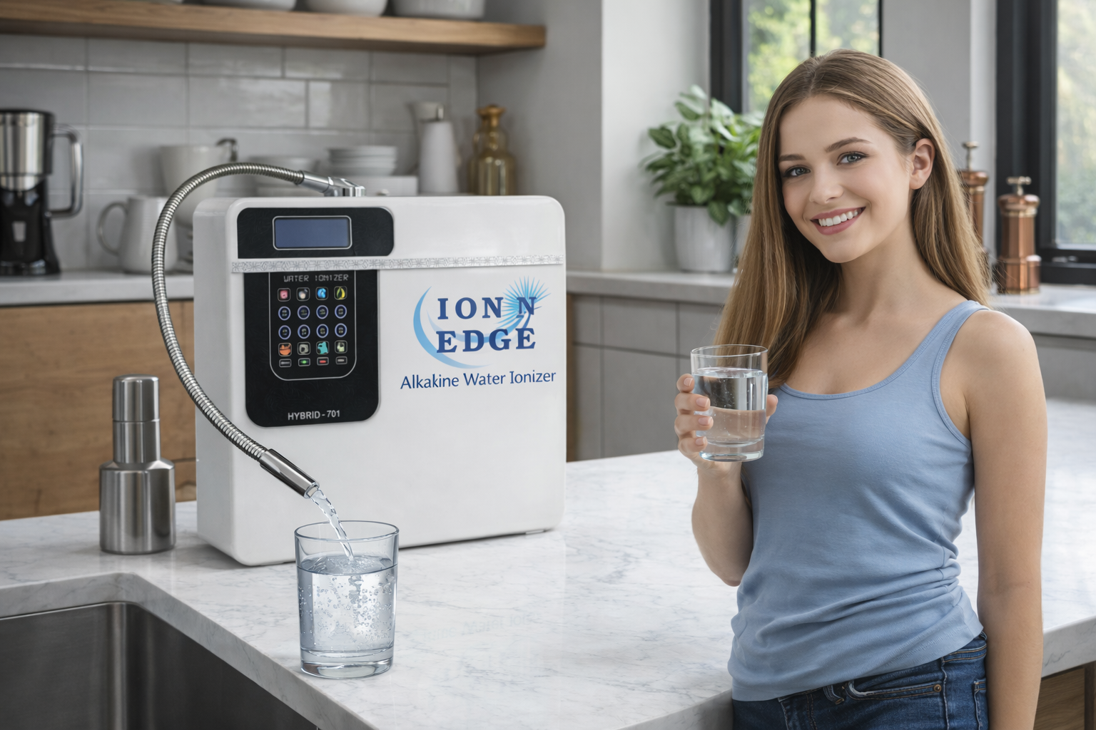 Modern Kitchen Ionizer Setup